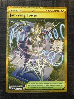 Pokemon TCG Trainer Jamming Tower Card 243/182 Destined Rivals NM Condition - Image 1