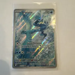 Pokemon Articuno Trading Card TCG Full Art Holo 161/159 Illustration Rare JT - Image 1