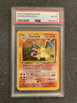 🔥 Charizard HOLO Base Set 1999 PSA 8 Near Mint NM 4/102 Pokemon Card - Image 1
