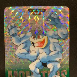 Pokemon Card Japanese Machamp 068 Carddass Bandai Holo Green - Vintage - Image 2