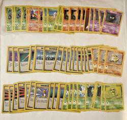 Bulk Lot 100+ Base Set - Fossil - Jungle Commons 1st Edition Pokemon Cards (01) - Image 1