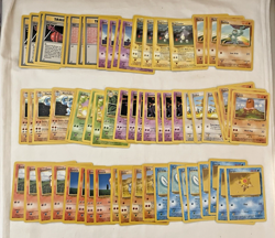 Bulk Lot 100+ Base Set - Fossil - Jungle Commons 1st Edition Pokemon Cards (01) - Image 2