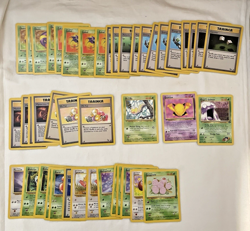 Bulk Lot 100+ Base Set - Fossil - Jungle Commons 1st Edition Pokemon Cards (01) - Image 4