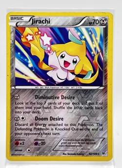 Jirachi 42/108 Reverse Holo Pokemon Card Roaring Skies 2015 MP - Image 1