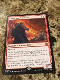 GENEROUS PLUNDERER Magic MTG Outlaws of Thunder Junction - Image 1