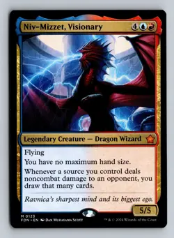 Niv-Mizzet, Visionary - FDN #123 Mythic - NM / Mint Foundations Single - Image 2