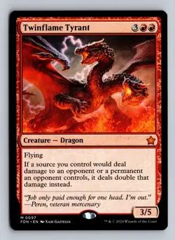 Twinflame Tyrant - FDN #97 Mythic - NM / Mint Foundations Single - Image 2