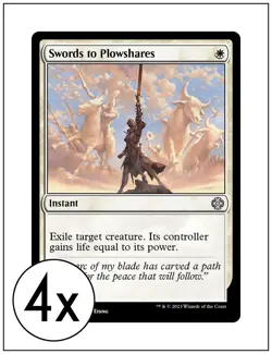 4x Swords to Plowshares, Lost Caverns of Ixalan Commander, Magic MTG NM - Image 1