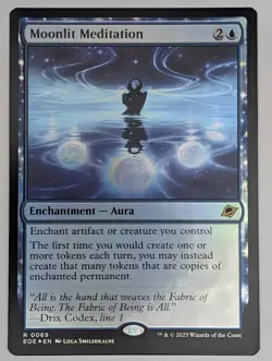 (Foil) Moonlit Meditation (069) Edge of Eternities NM - Image 1