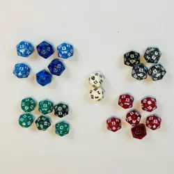 Magic The Gathering Spindown Dice Lot Of 24 Various Sets and Colors - Image 1
