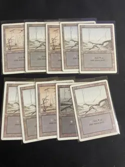X10 Mtg Swamp Revised Edition Magic the Gathering - Image 1