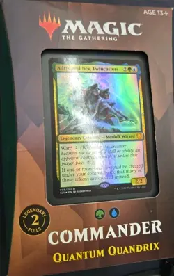 MTG QUANTUM QUANDRIX Commander Deck New Sealed. Green Blue 630509959020 - Image 1