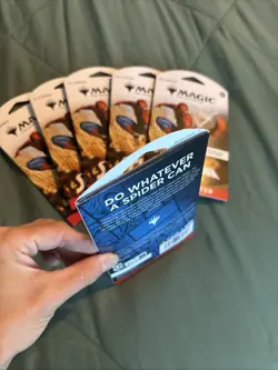 6 Sealed Magic The Gathering Marvel Spider Man Booster Packs - Image 5