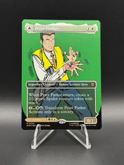 Magic: The Gathering Marvel’s Spider-Man - Peter Parker (0232) (Borderless) Foil - Image 3