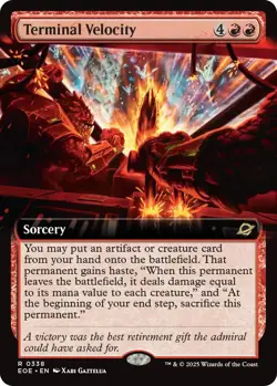 Foil - Terminal Velocity (Extended Art) - 338 / NM / English MTG - Image 1