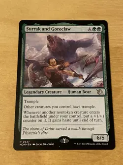 Mint/Near-Mint, English - 1 x MTG Surrak and Goreclaw March of the Machine - Image 1