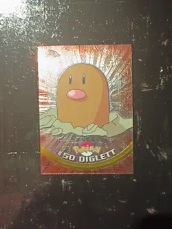Diglett #50 2000 Topps Chrome Pokemon TV Animation Edition Chrome TCG NM/M Mint - Image 1
