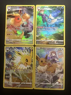 Pokemon Eevee Flareon Jolteon Vaporeon Holo Brilliant Stars Trainer Gallery - Image 1