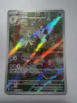 Pokemon Kirlia Scarlet & Violet Base Set Holo Illustration Rare 212/198 NM - Image 1