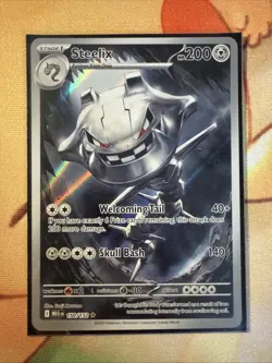 Steelix 150/132 Illustration Rare Pokemon Mega Evolution NM - Image 1