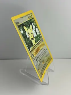 2001 Pokemon Black Star Promo #35 Pichu reverse foil holo Pokemon league LP/NM - Image 4