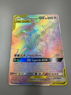 Pokemon TCG Moltres Zapdos Articuno GX Rainbow 69/68 Hidden Fates NM/M - Image 1