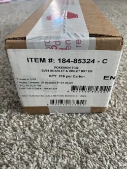 Pokemon TCG Scarlet & Violet Base Sealed Booster Box Case 6 Boxes Factory New - Image 1