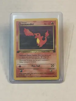 VTG Pokemon TCG Charmander 50/82 1st Edition Team Rocket Non-Holo WOTC 2000 - Image 1
