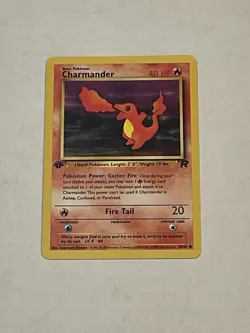 VTG Pokemon TCG Charmander 50/82 1st Edition Team Rocket Non-Holo WOTC 2000 - Image 3