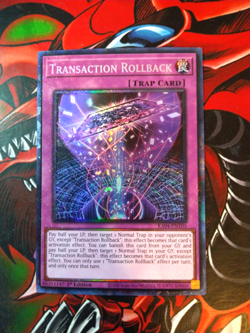 Transaction Rollback - RA04-EN105 - Collector's Rare 1st Edition Yugioh NM - Image 1