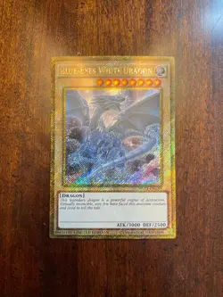 Blue-Eyes White Dragon MVP1-ENGV4 Yu-Gi-Oh Limited Edition Gold Secret Rare - Image 1