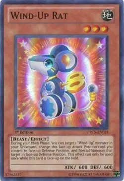 *** WIND-UP RAT *** SUPER RARE ORCS-EN023 FIRST EDITION YUGIOH! antben-4800 - Image 1