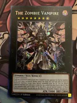 (MP23) Yugioh The Zombie Vampire MP23-EN024 Prismatic Secret 2023 Tins NM 1st - Image 1