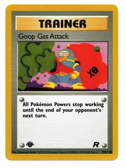 Pokemon Card: Goop Gas Attack 78/82 1st Edition Team Rocket Set Rare! EXC - Image 1