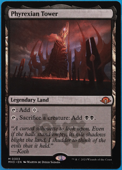 Phyrexian Tower Modern Horizons 3 NM Mythic Rare MTG CARD (ID# 504169) ABUGames - Image 1