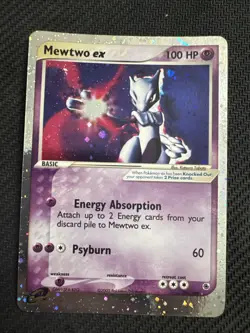 Pokemon Mewtwo EX TCG Holo Ultra Rare Card Ruby and Sapphire 101/109 - Image 1