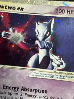 Pokemon Mewtwo EX TCG Holo Ultra Rare Card Ruby and Sapphire 101/109 - Image 2