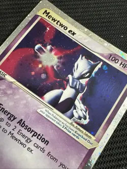 Pokemon Mewtwo EX TCG Holo Ultra Rare Card Ruby and Sapphire 101/109 - Image 3