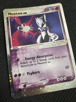 Pokemon Mewtwo EX TCG Holo Ultra Rare Card Ruby and Sapphire 101/109 - Image 4