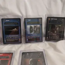 1995 Star Wars CCG Limited Rare 7 Card Lot Black 2 Devastator Dark Jedi - Image 3