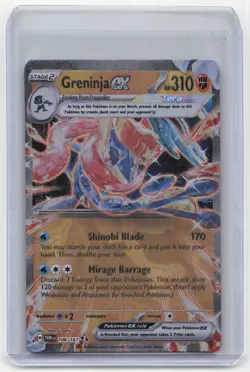2024 Pokemon Greninja EX Twilight Masquerade #106/167 GameStop Metal Card Promo - Image 1