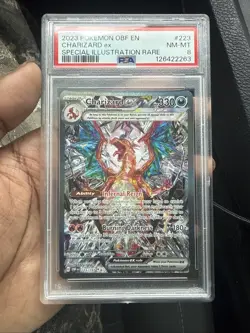 2023 Pokemon Charizard EX Special Illustration Rare Card 223/197 PSA Mint 8 - Image 1