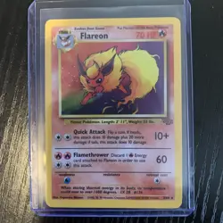 Pokemon TCG Flareon Jungle Holo Card 3/64 1st Edition Holo Rare LP - Image 1