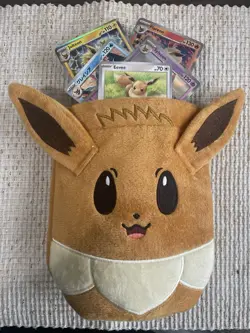 Pokemon New Binder with 20+ Card Lot All In Mint Condition & An Eevee Pouch New - Image 3