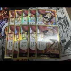Gol D. Roger Gold DON !! Card Set of 10 OP13 One Piece Card Game From Japan - Image 1