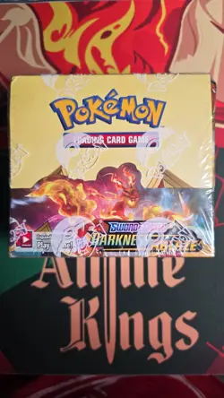 Pokemon Sword & Shield Darkness Ablaze Booster Box Card Game 820650817120 - Image 1