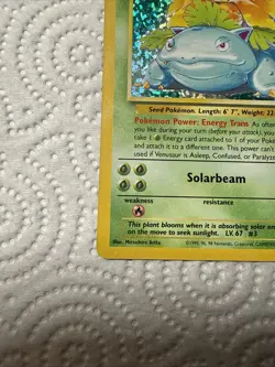 Pokemon TCG Celebrations Venusaur Holo Rare Card #15/102 Classic Collection - Image 4