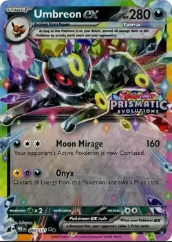 Pokemon TCG Prismatic Evolutions Umbreon EX Card 060/131 Stamped Promo, Sealed - Image 1