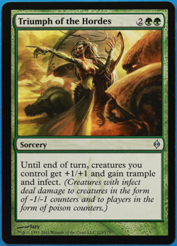 Triumph of the Hordes New Phyrexia NM Green Uncommon CARD (504326) ABUGames - Image 1