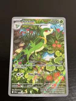 Pokemon TCG Servine SV10.5 Black Bolt Illustration Rare Mint Card 088/086 - Image 1